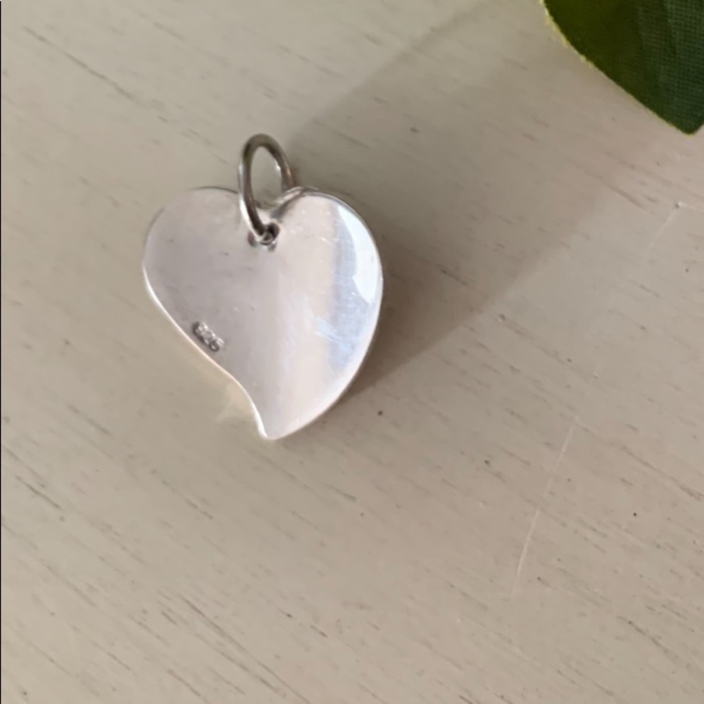 .925 Sterling Silver Double Heart 💕 Pendant - Picture 3 of 9